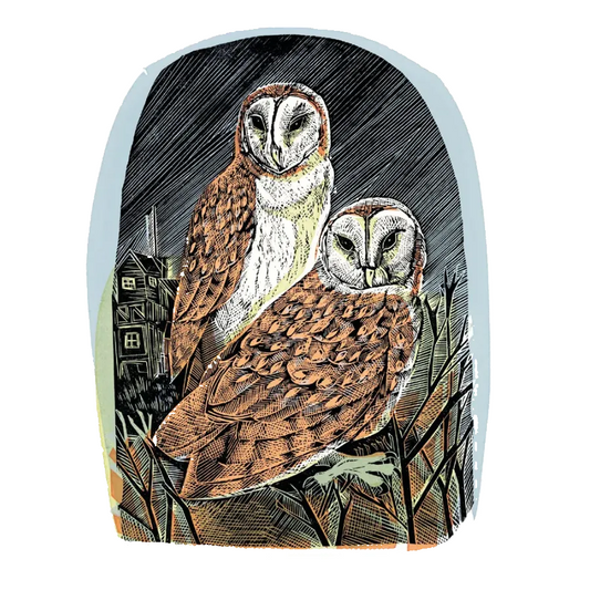 Barn Owls Blank Card