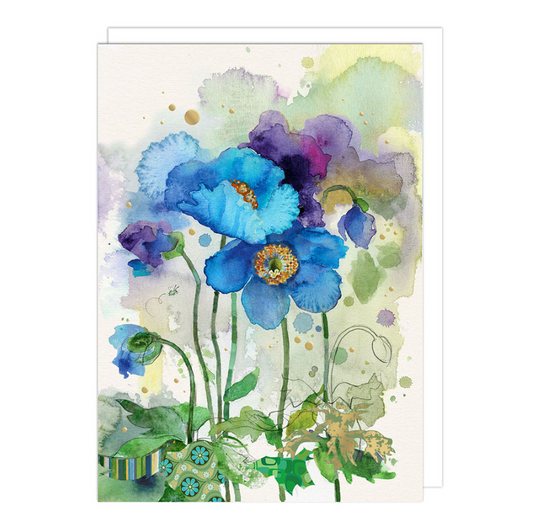 Blue Poppies (Bug Art Collection)