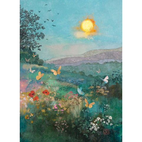 Butterfly Sunset Blank (Bug Art Collection)