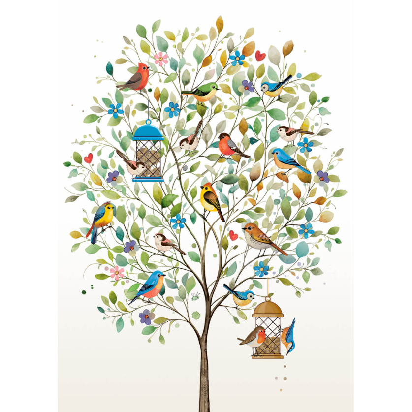 Birds in Tree (Bug Art Collection)