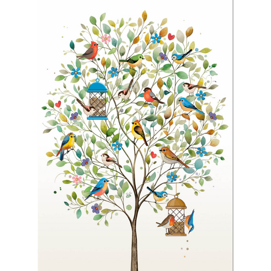 Birds in Tree (Bug Art Collection)