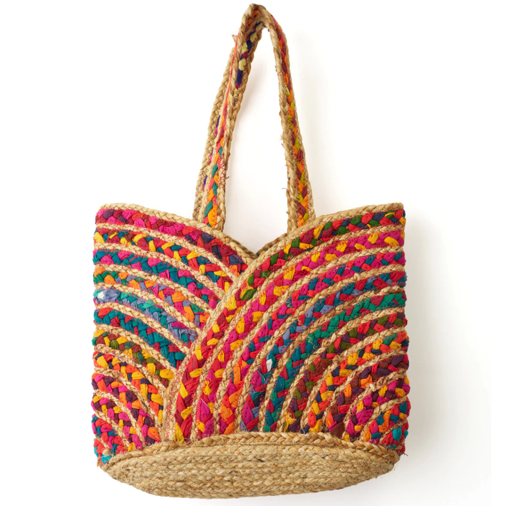 Chindi Multicolor Carryall Bag - Hand Woven