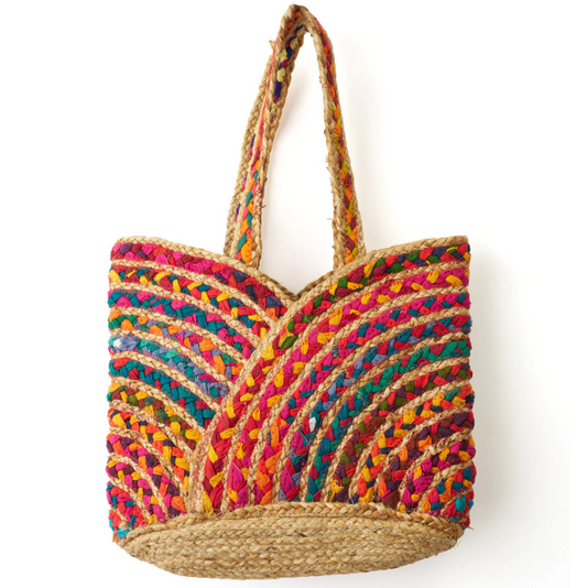 Chindi Multicolor Carryall Bag - Hand Woven