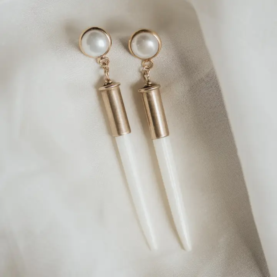 Bridal Quill Earrings