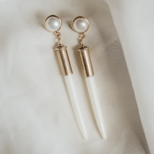 Bridal Quill Earrings