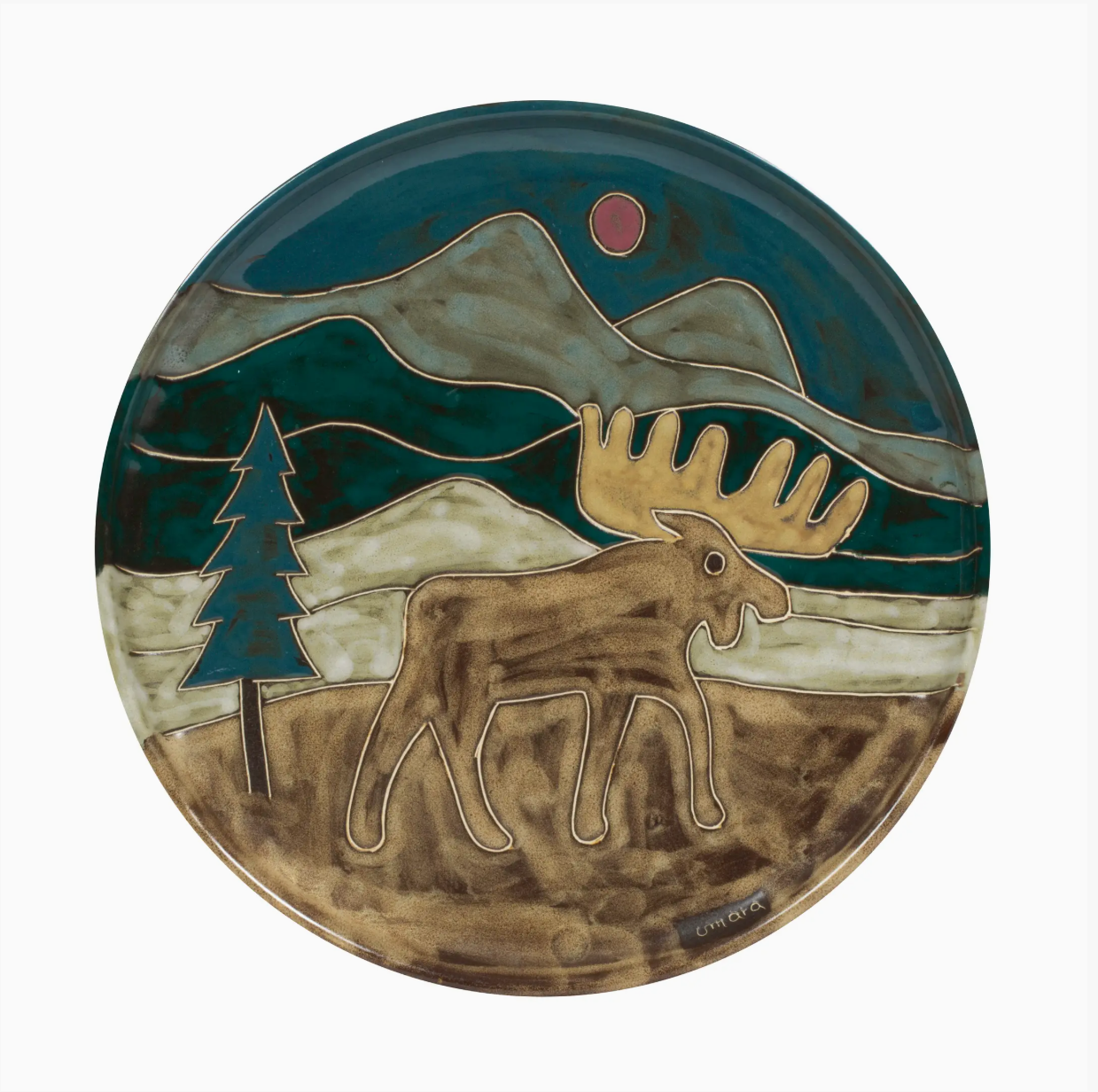 Mara 12" Serving Plates - Moose
