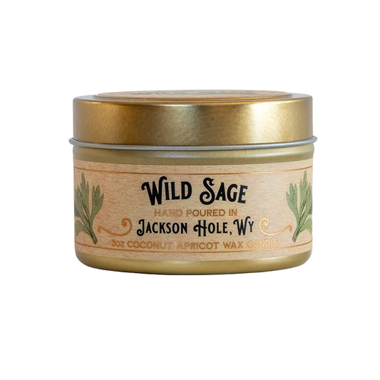 3oz Wild Sage Candle - Gold Tin