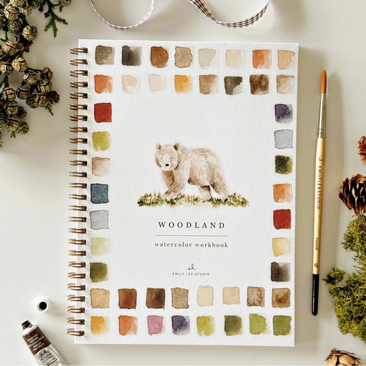 Woodland Watercolor Workbook