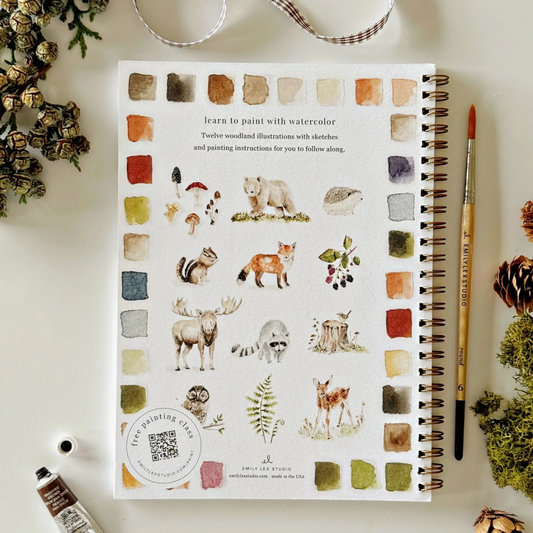 Woodland Watercolor Workbook