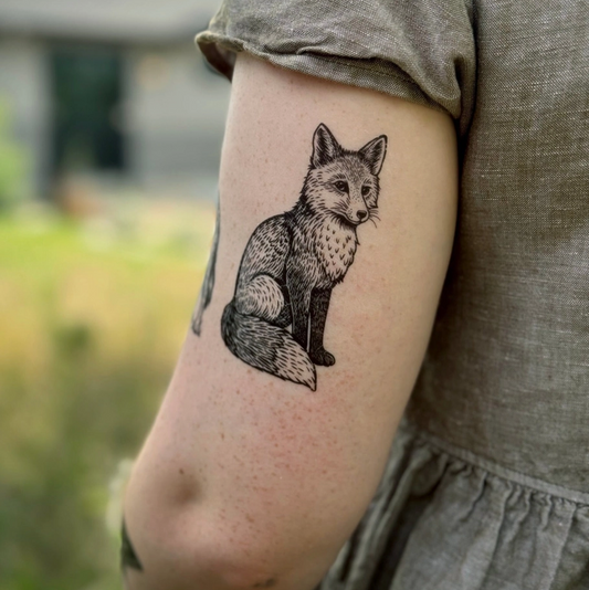 Fox Temporary Tattoo