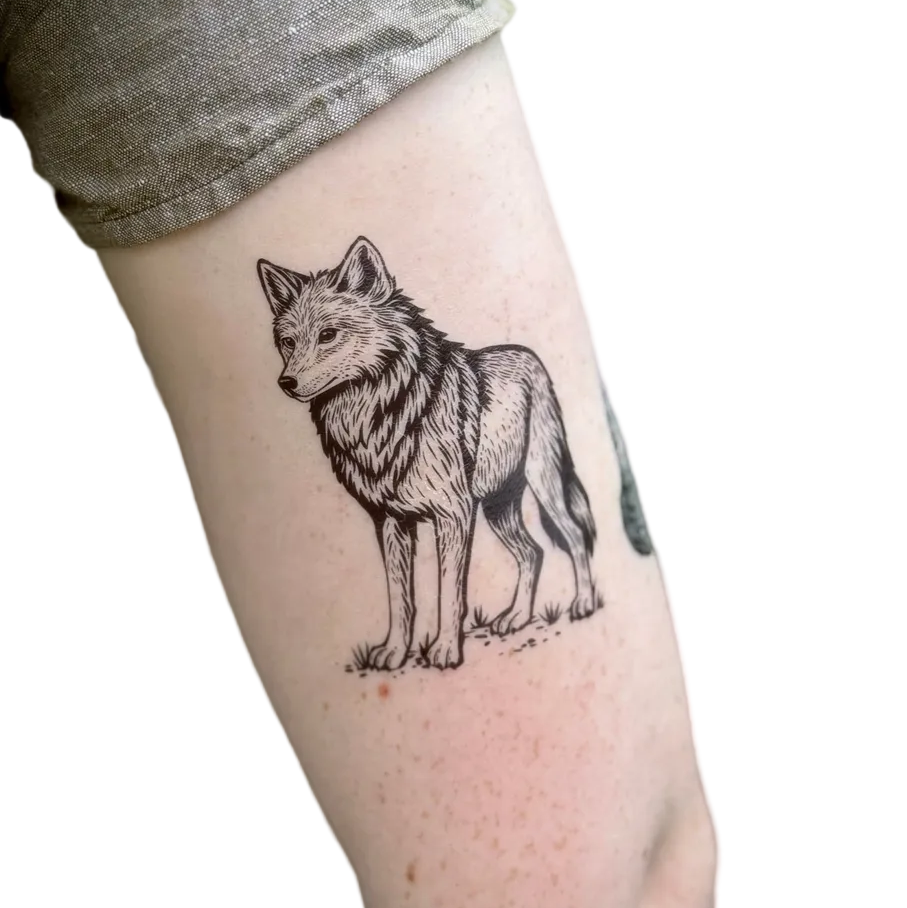 Wolf Temporary Tattoo