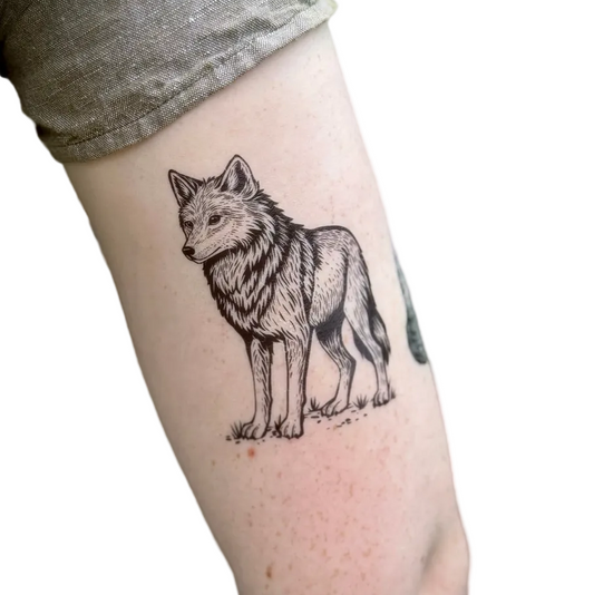 Wolf Temporary Tattoo