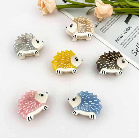 Adorable Mini Hedgehog Hair Claw clip