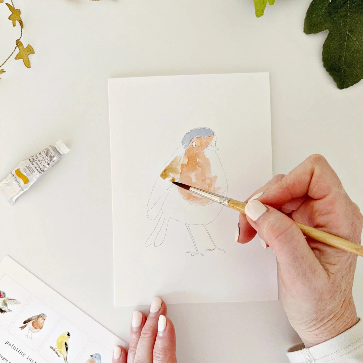 Birds Paintable Watercolor Notecard Set
