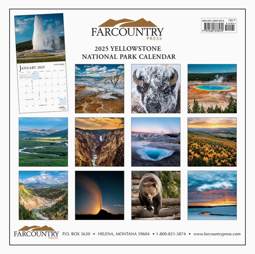 2025 Yellowstone Calendar National Museum of Wildlife Art