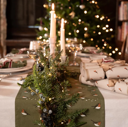 Robin Green Table Runner