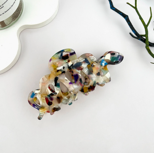 Patterned Snake Hair Claw Clip