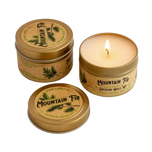 3oz Mountain Fir Candle - Gold Tin