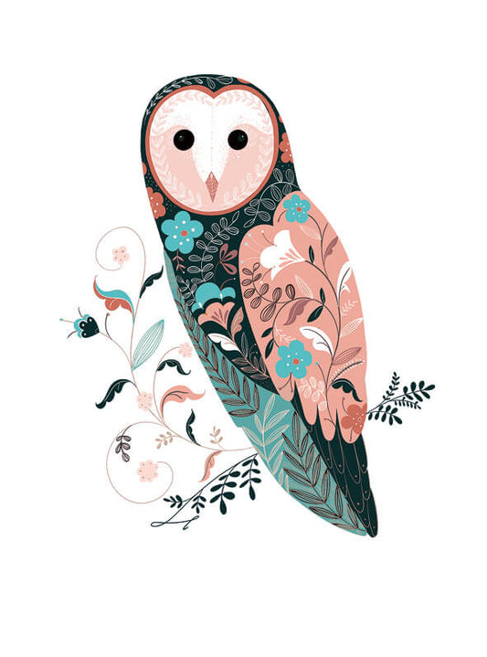 NC Emboss Owl Art