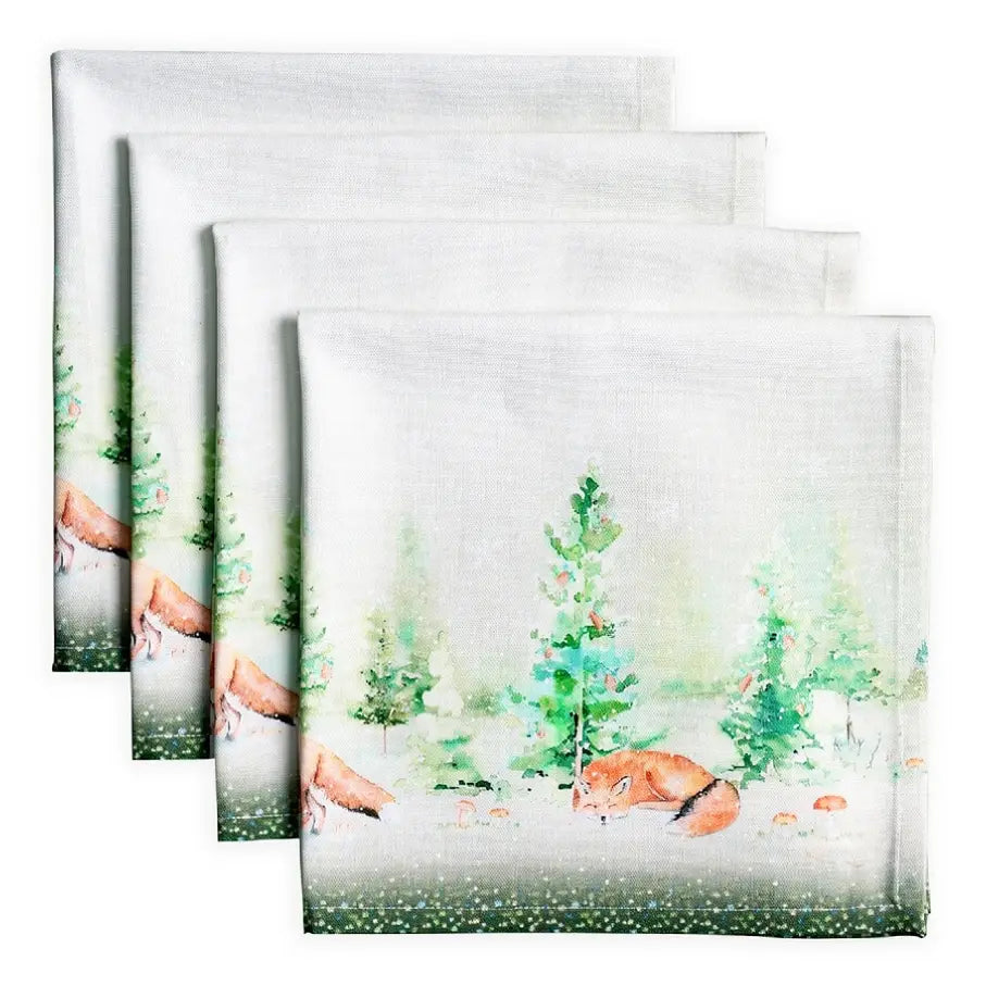 Winter Mornings - 100% Cotton Napkins