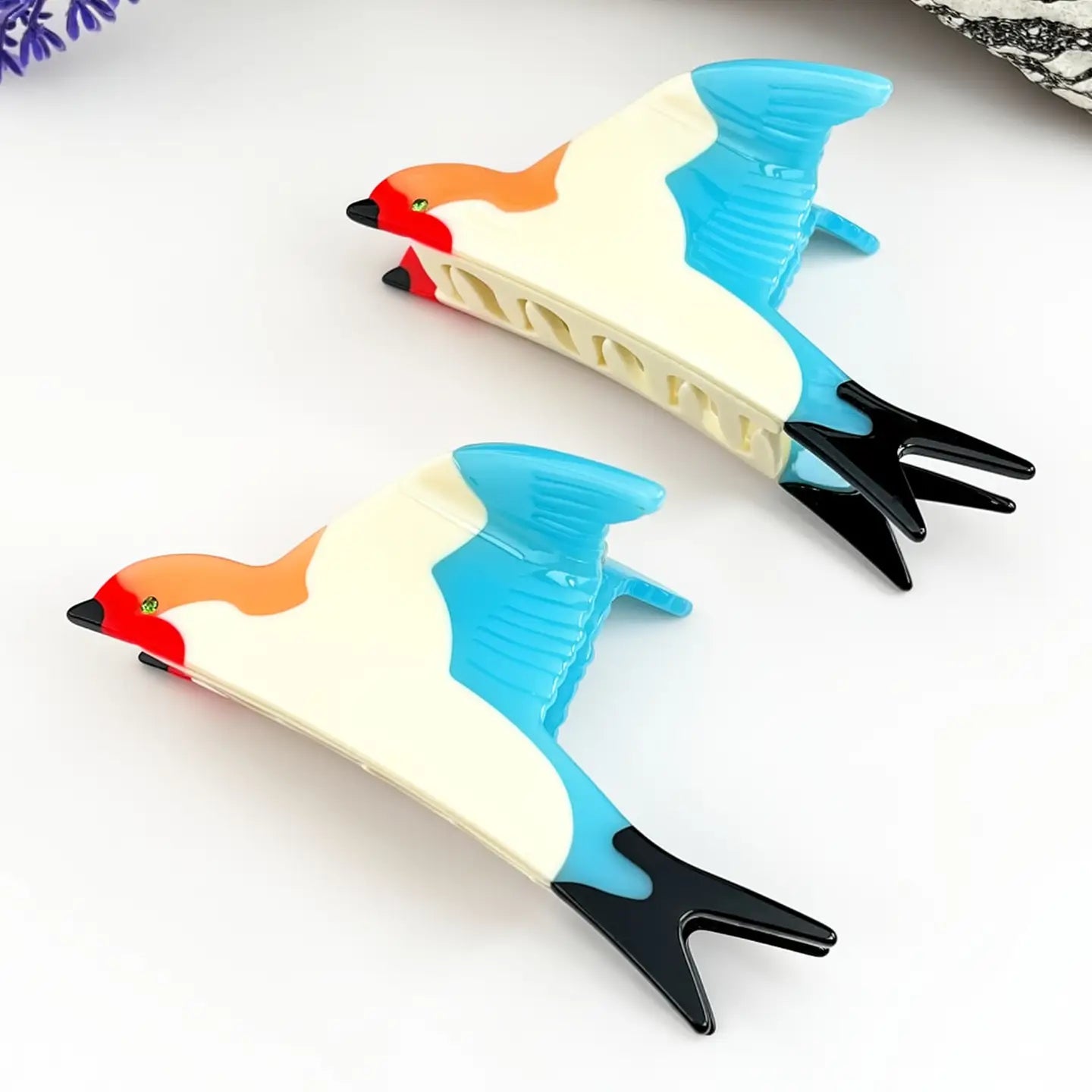 Spring Swallow Acetate Hair Claw Clip