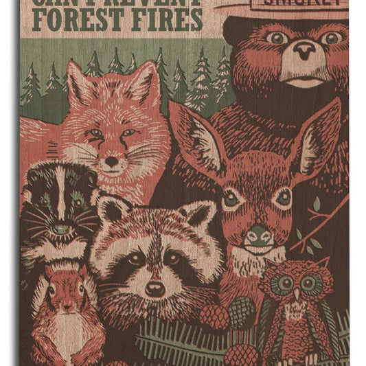 Wood Sign Art Smokey Bear