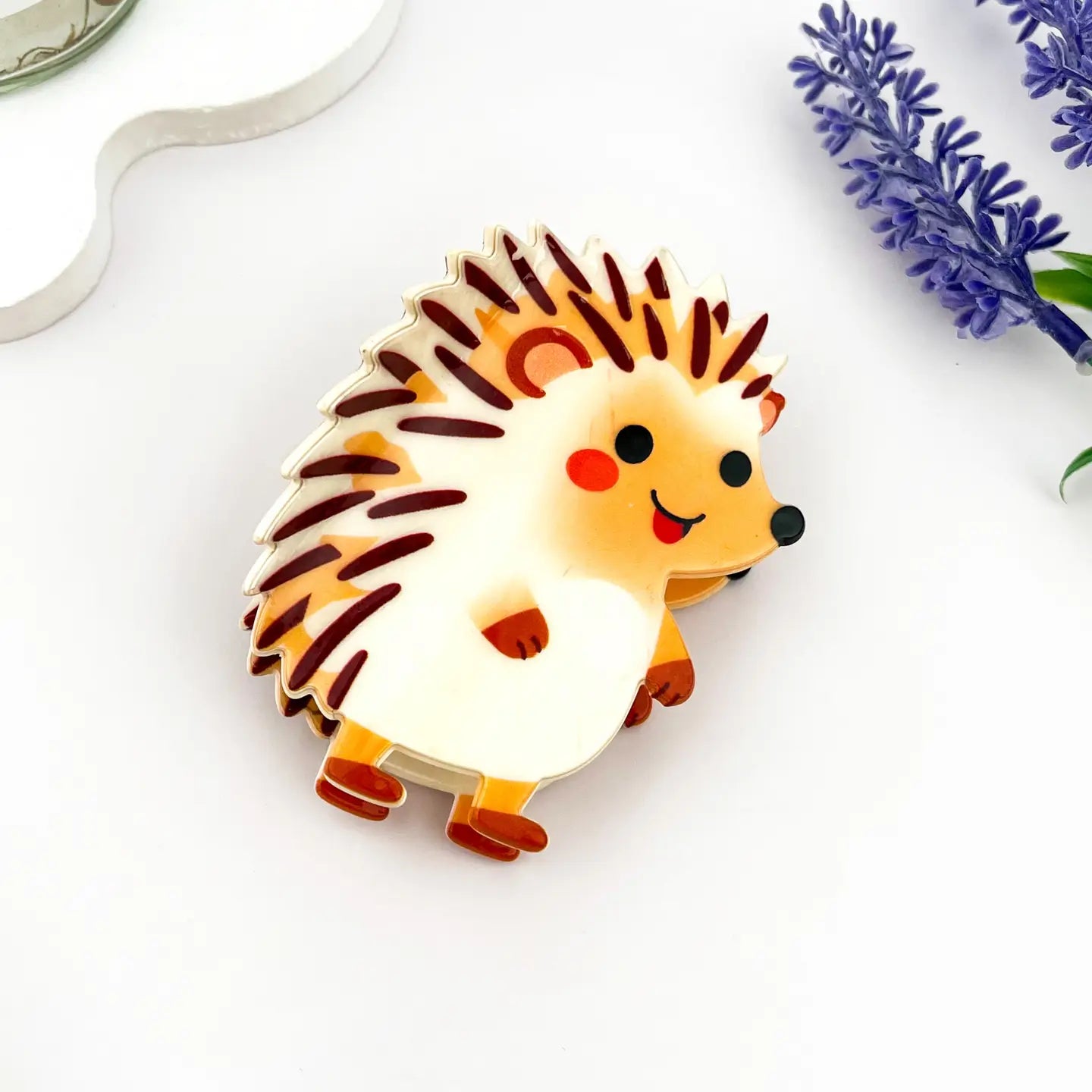 Hedgehog Tennis Hair Claw Clip