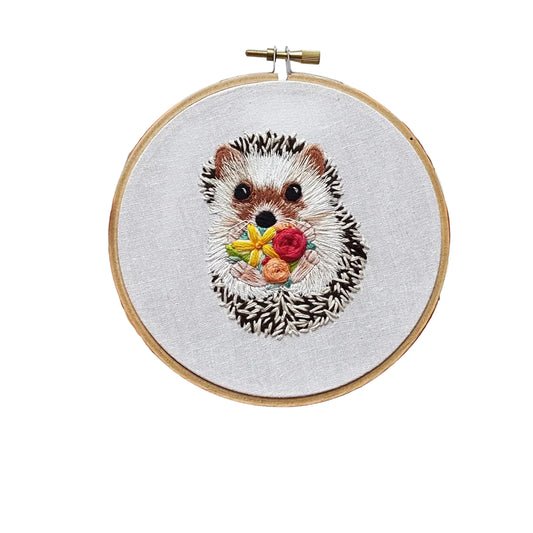 Hedgehog Embroidery Kit