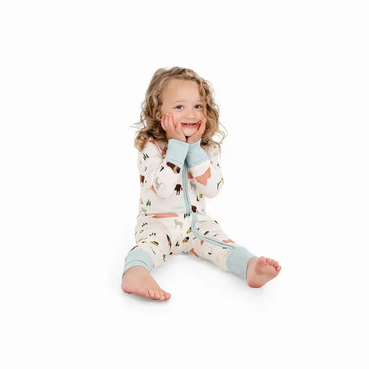 Bamboo Convertible Baby Pajama - On the Ranch