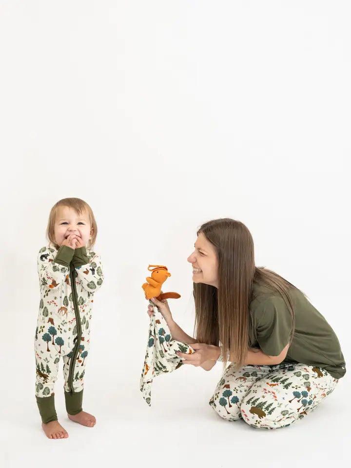 Bamboo Convertible Baby Pajama - In the Woods
