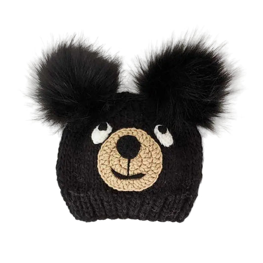 Black Bear Knit Hat Baby & Kids