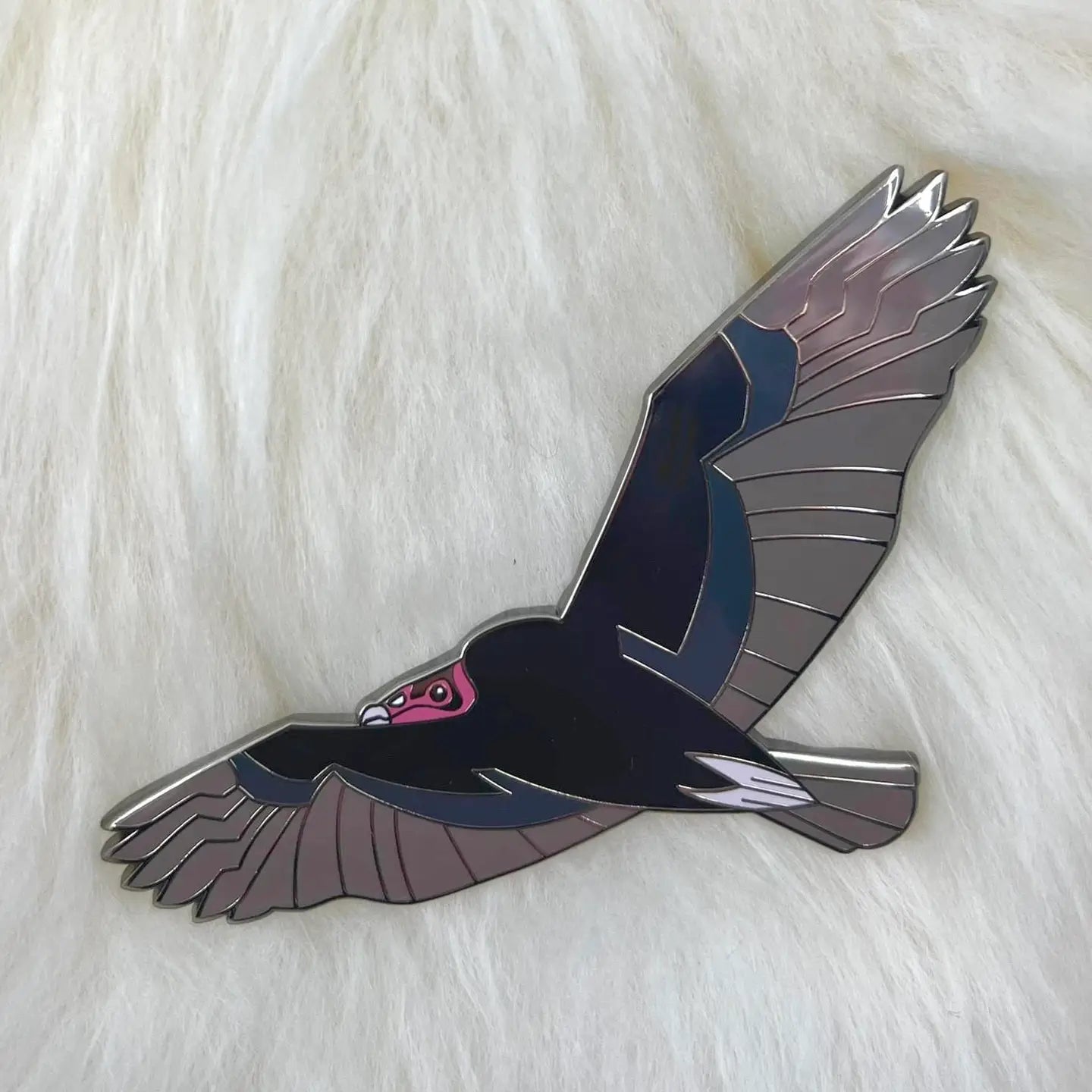 Turkey Vulture Hard Enamel Pin