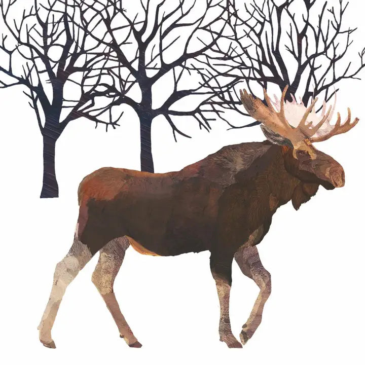 Winter Moose - Cocktail Napkin