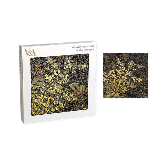 Lacquered Writing Box Luxury Square Notecard Set