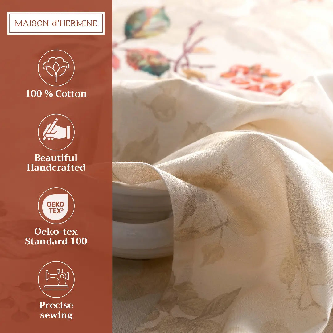 Fall Equinoxe Beige - 100% Cotton Napkins