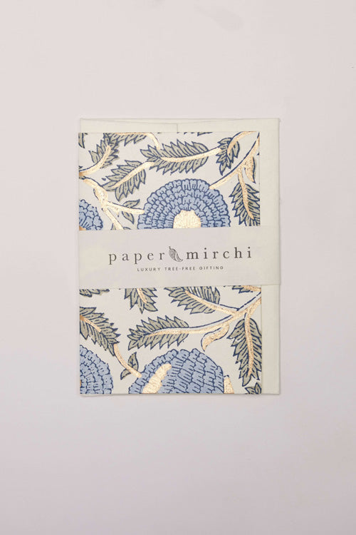 Mari Blue Stone Blank Card