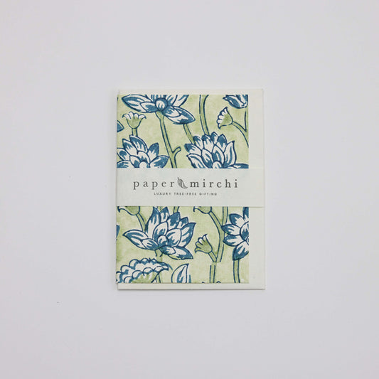 Lotus Indigo Blank Card