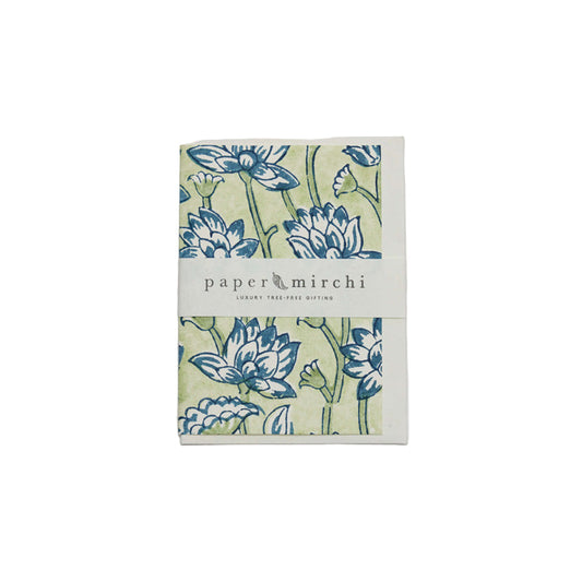 Lotus Indigo Blank Card