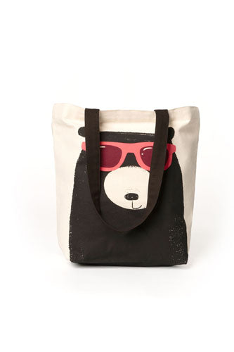 Bear with Sunglasses Tote Bag