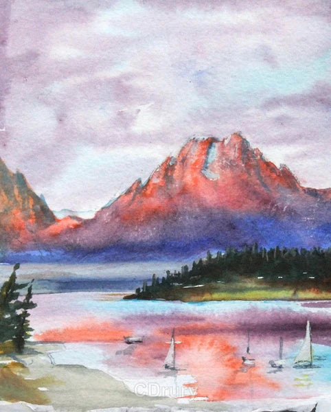 NC CD Sunrise on Mt. Moran