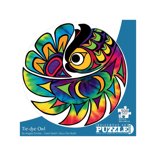 Indigenous Collection Puzzle 'Tie Dye Owl'
