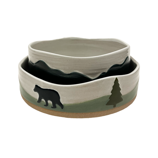 Mountain/Woodland Bowl Set
