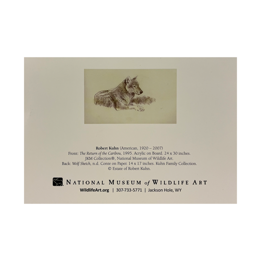 Bob Kuhn 'The Return of Caribou' Notecard