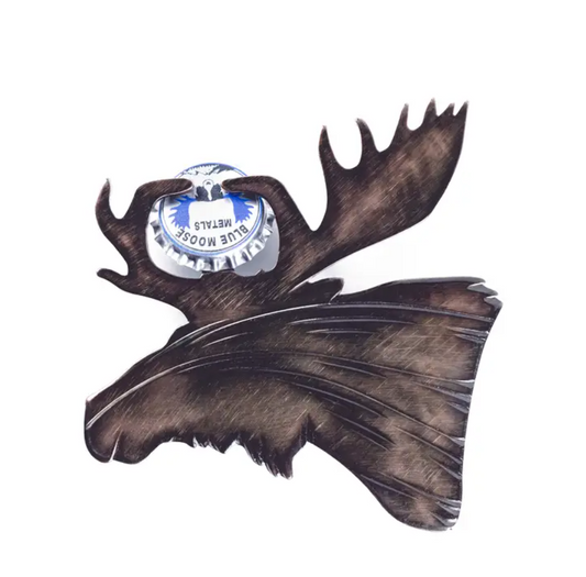 Bottle Opener Moose Bronze