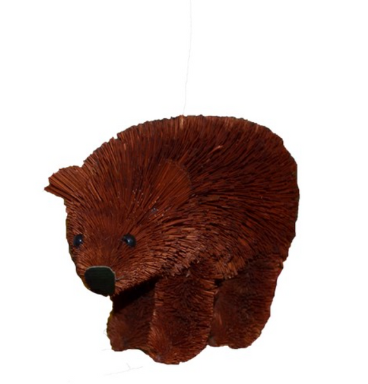 BrushArt Ornament Brown Bear