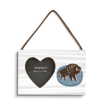 Ornament Buffalo Profile Heart