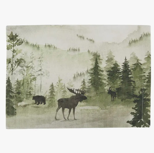 Placemat Watercolor Wildlife