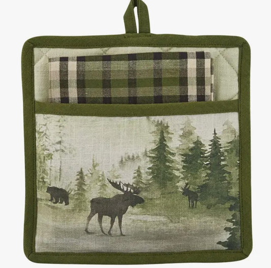 Potholder Watercolor Wildlife