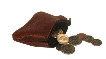 Zipper Coin Pouch Small Buffalo
