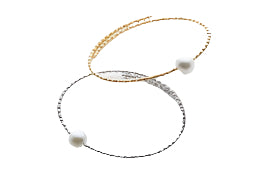Bangle 18K Sparkle Petite White Gold